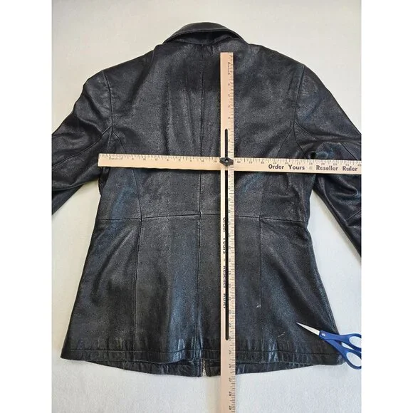 Pelle Studio Wilsons Black Leather Jacket With Thinsulate Womens M - Picture 6 of 7